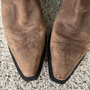 Brown Leather Western Boots